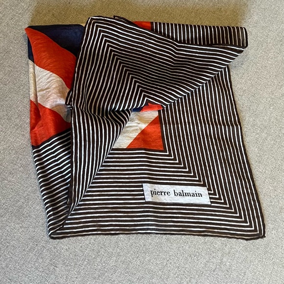 PIERRE BALMAIN Vintage Cotton Scarf - Picture 6 of 6